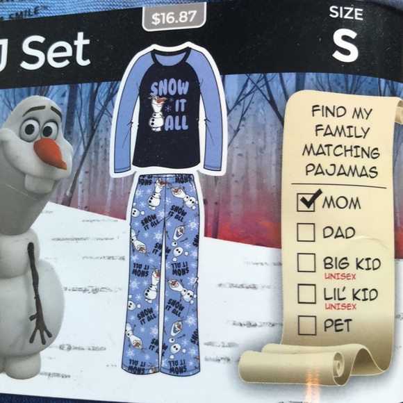 Disney Frozen II Ladies 2-piece PJ set Olaf - Picture 2 of 5